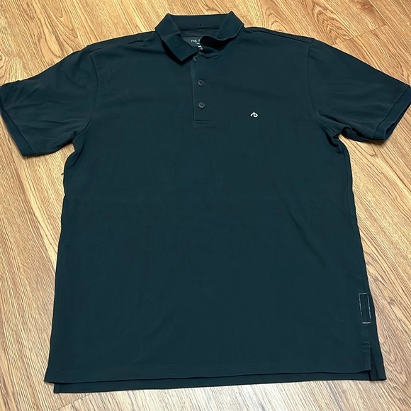 rag & bone Other - Rag & Bone Harvey Men's Cotton Knit Polo Shirt Classic Fit Black Medium
